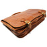 The Floto Piazza leather messenger bag is a men's casual bag that is handcrafted in Italy. This is the Piazza Messenger in Tobacco Brown 9